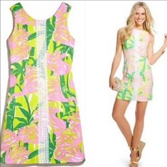 Lilly Pulitzer Dresses & Skirts - Lily Pulitzer flamingo design Dress NWT